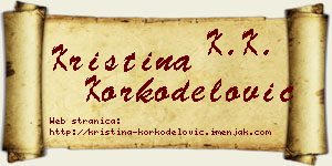 Kristina Korkodelović vizit kartica